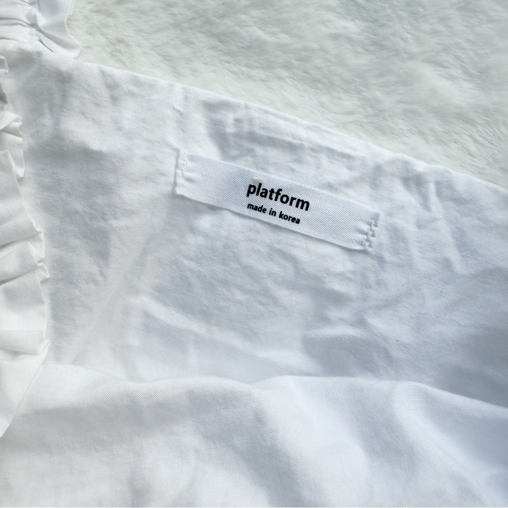 White Ruffled Strap Top - Picture 2 of 5